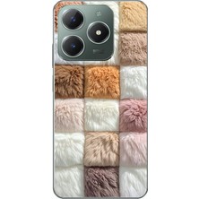 Le Balvo Realme C61 Uyumlu Pofuduk Desenler Baskılı Silikon Kılıf