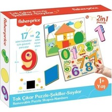 Trivogue FP2762 Fisher Price Tak Çikar Puzzle Şeki̇ller Sayilar
