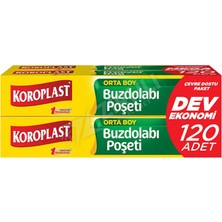 2 Adet Koroplast Buzdolabı Poşeti Orta Dev Ekonomi 120 Li