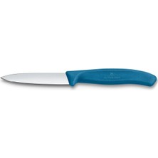 Victorinox 6.7602.C1 Swiss Classic 8cm Düz Soyma Bıçağı, Mavi