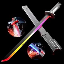 Apexma Kıvılcım ve Buhar Efektli Işıklı Rgb Oyuncak Kılıç – Şarjlı Sesli 80 cm