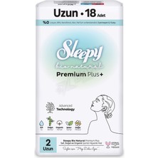 Sleepy Bio Natural Super Eco Uzun Hijyenik Ped 18'li