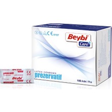 Beybi Lateks Prezervatif 100'lü İnce Dokulu Doğal Kauçuk Lateks Aroma Seçenekleriyle