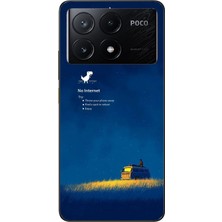 Le Balvo Poco X6 Pro Uyumlu Internet Yok Baskılı Silikon Kılıf