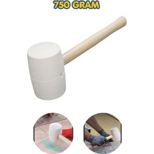 Depomega Ahşap Saplı Plastik Tokmak Fayans Seramik Mermer Karo Tokmağı 750 Gram
