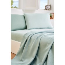 Özdilek Rf -Colourist Çağla Nil- Lastikli Çarşaflı Tek Kişilik Pike Takımı