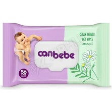 5 Adet Canbebe Islak Havlu 56'lı