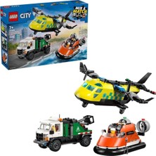 60505 LEGO City Uçak, Servis Kamyonu ve Hoverkraft 990 Parça +7 Yaş