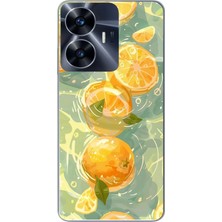 Le Balvo Realme C55 Uyumlu Limonlar Pastel Baskılı Silikon Kılıf