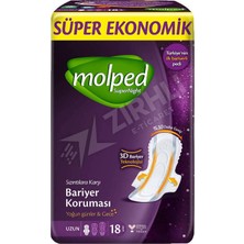 4 Adet Molped Supernight Uzun 18LI Süper Ekonomik