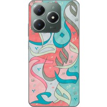 Le Balvo Realme C61 Uyumlu Arapça Harfler Baskılı Silikon Kılıf