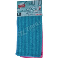 5 Adet Stepy Mutfak + Banyo Mikrofiber Temizlik Bezi