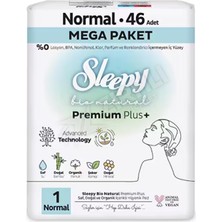 5 Adet Sleepy Bio Natural Hijyenik Ped Mega Paket Normal 46'lı