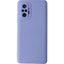 Mey Ithalat®   Redmi Note 10 Pro Kılıf Nano Içi Kadife Silikon - Lila