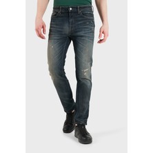 Boss Pamuklu Slim Fit Dar Paça Jeans Erkek Kot Pantolon 50553427 405