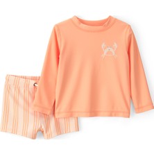 Carter's Erkek Bebek Güneş Koruyucu Mayo Set 6 Ay-24 Ay Turuncu
