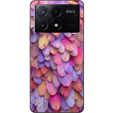 Le Balvo Poco X6 Pro Uyumlu Tüylü Kalpler Baskılı Silikon Kılıf