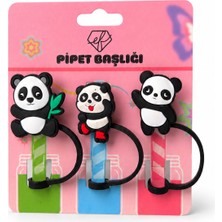 Ef Butik Panda Temalı Pipet Charmı