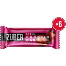 Züber Çilekli Hi Protein Bar 45G x 6 Adet (15G Protein)
