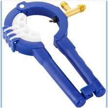 R134A R12 Yan Kutu Musluğu, 3'ü 1 Arada Yan Montajlı Kutu Musluk Vanası, Klima Soğutucu Manifold Sistemi Için 1/4'' Sae 1/2'' Dişli R134A Kutu Açacağı