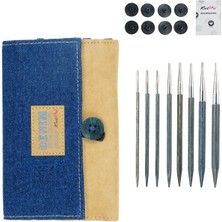 Fdmstar Knitpro | Indigo | Ahşap Değiştirilebilir Misinalı | Şiş Seti | 20643 |