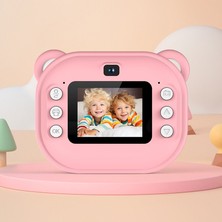 Çeşithane Ayıcık Tasarımlı Çocuk Kamera Bluetooth Hoparlör Mini Fotoğraf Makinesi