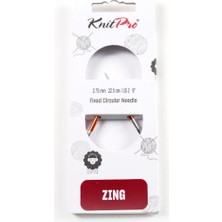 Fdmstar Knitpro| Zing | Misinalı Örgü Şiş | 22,50 cm | 2.75MM | 47083 |