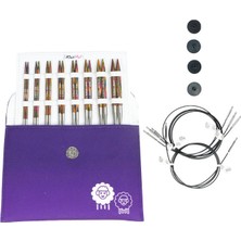 Fdmstar Knitpro | Symfonıe | Değiştirilebilir Ahşap | Misinalı | Şiş Seti | 13 cm | 20661