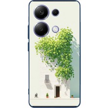 Le Balvo Poco X7 Pro Uyumlu Sarmaşıklı Ev Baskılı Silikon Kılıf