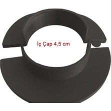 MKS 4.5 cm Çap Gri  Boru Kılıfı - Doğalgaz Duvar Geçiş Kılıf Kapağı DN32