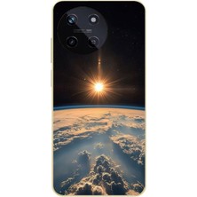 Le Balvo Realme 11 4g Uyumlu Uzay Günbatımı Baskılı Silikon Kılıf