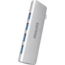 Philips SWR1604P/93 Usb-C To 4 Port USB 3.0 Ultra Ince Alüminyum Hub Çoklayıcı