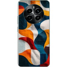 Le Balvo Realme 12 4g Uyumlu Modern Desenler Baskılı Silikon Kılıf