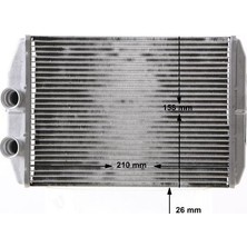 Mahle AH275000S Kalorifer Radyatörü Renault Kangoo Iı 08> Master Iıı 10> 210X158X26 7701209819
