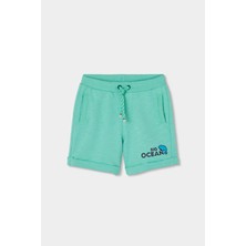 Boboli Surf Desenli Bermuda Şort 2 Yaş-6 Yaş Yeşil