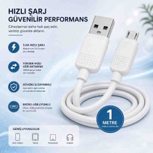 Yepyenitrend Samsung Uyumlu Şarj Kablosu - Micro Hızlı Şarj Kablosu