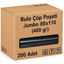 Barışkan Rulo Çöp Poşeti Jumbo 80X110 (400 Gr) 200'LÜ