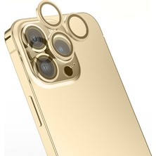 Maks Technology iPhone 14 Pro Max Mkst Mikro Kamera Lens Koruyucu - Gold