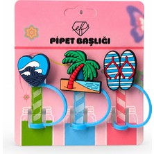 Ef Butik Tatil Temalı Pipet Charm