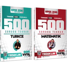 Yediiklim Yayınları Yediiklim 2026 Kpss Türkçe ve Matematik Son Viraj Serisi Tamamı Video Çözümlü 500 Soruda Genel Tekrar Kamp Seti 2 Kitap