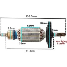 Cin Attlas Atp 810UYUMLU Endüvi/rotor Barış