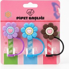 Ef Butik Papatya Temalı Pipet Charmı