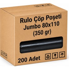 Barışkan Rulo Çöp Poşeti Jumbo 80X110 (350 Gr) 200'LÜ