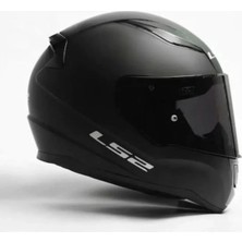 Ls2 Rapid 2 Mat Siyah Full Face Motosiklet Kaskı Siyah Vizörlü