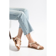 Suins Shoes Suins Ravely Model Renkli Taş Detaylı Kadın Sandalet