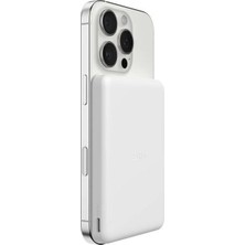 Belkin BPD010HQWH Boostcharge 5.000 Mah Magsafe Uyumlu 15W Kablosuz Slim Powerbank - Beyaz