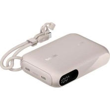 Belkin BPB027HQSD Boostcharge 10.000 Mah 20W Usb-C Powerbank Dijital Göstergeli Taşınabilir Şarj Cihazı - Kum Rengi