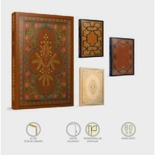 Gıpta Antique Altın Yaldızlı Iplik Dikişli Sert Kapaklı Ajanda 112 Yp 224 Sayfa 17X24 cm Çizgisiz Düz Defter -Nostaljik - Antika Görünümlü Vıntage Tasarım 4 Adet Set