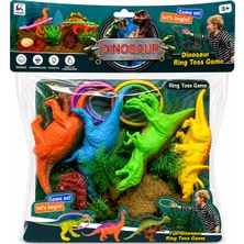 Duman Oyuncak Dinozor Halka Atma Oyunu – Eğitici Ring Toss Oyuncak Seti (3+ Yaş)