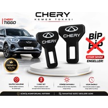 YSN Sounds Chery Kemer Tokası , Chery Logolu Araç Kemer Ikaz Susturucu , Chery Kemer Bip Bip Susturucu - 2 Adet